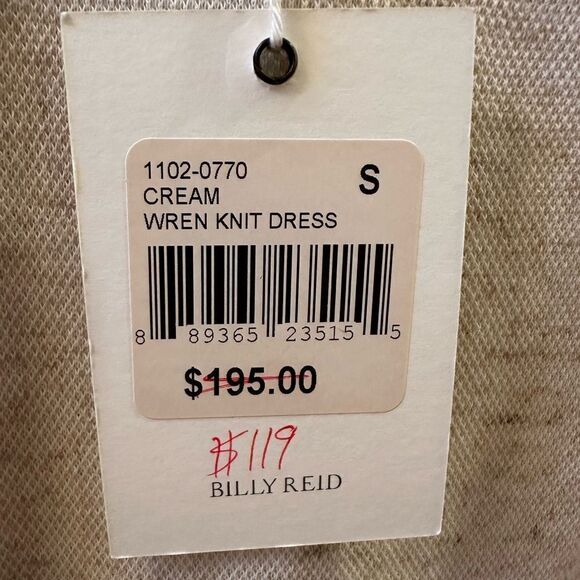 Billy Reid Cream Knit sleeveless dress NWT -S - Picture 5 of 7